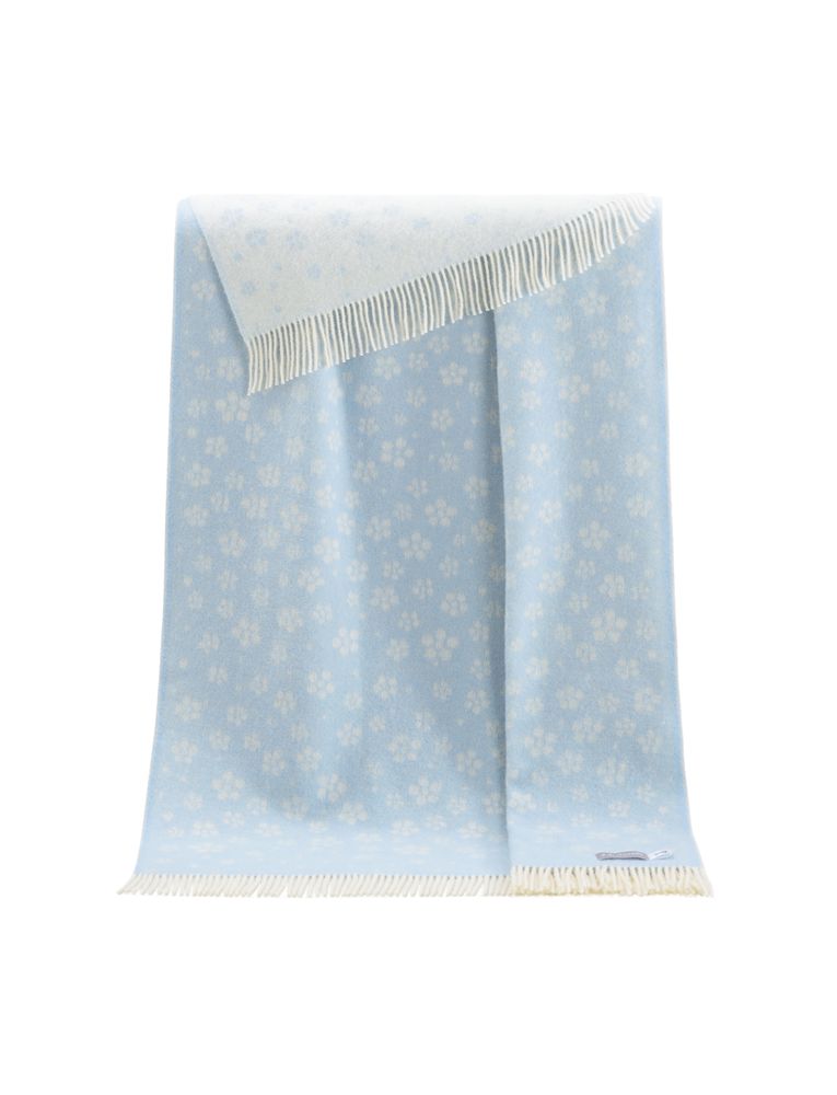 Plaids - Couvre-lit floral bleu - J.J. TEXTILE LTD
