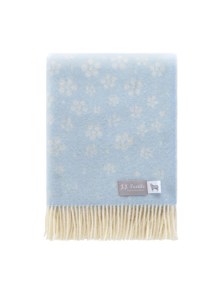 Plaids - Couvre-lit floral bleu - J.J. TEXTILE LTD