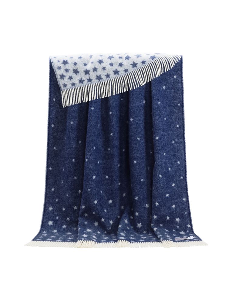 Throw blankets - Blue Stars Throw - J.J. TEXTILE LTD