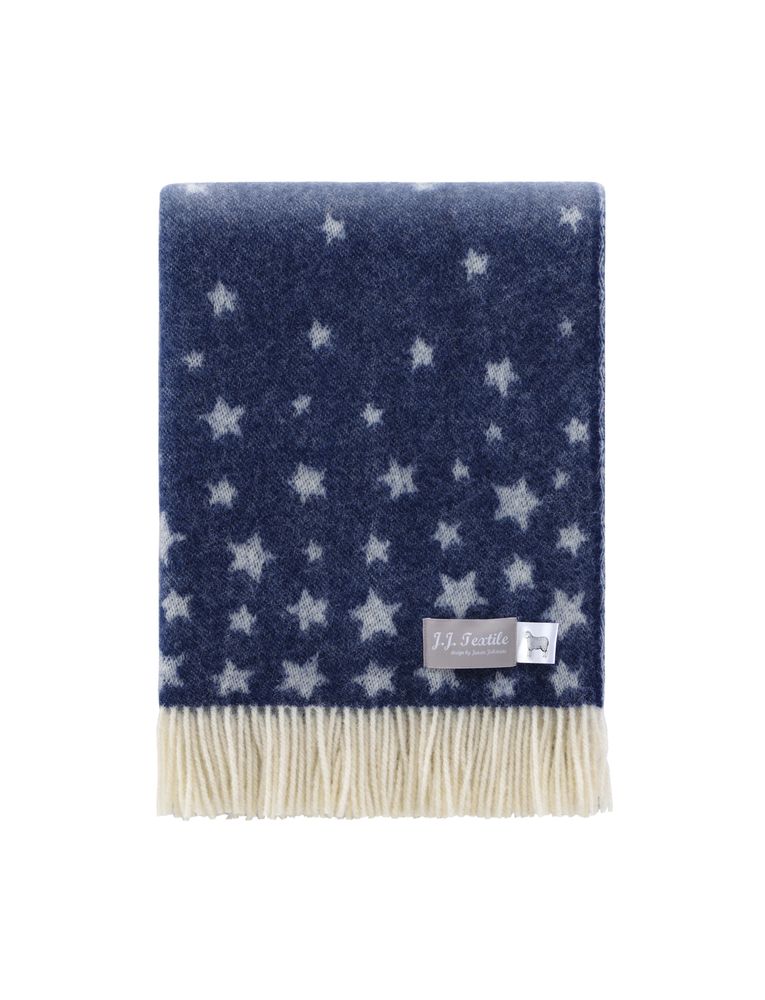 Throw blankets - Blue Stars Throw - J.J. TEXTILE LTD