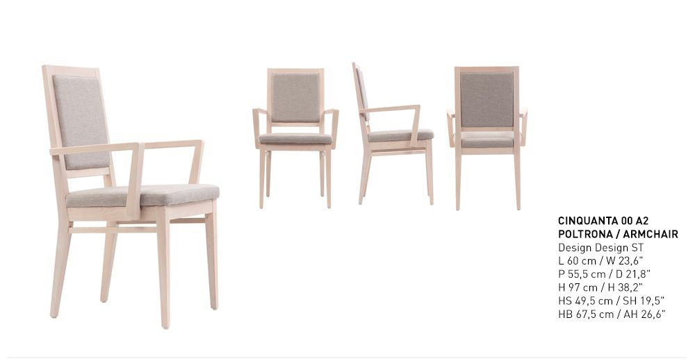Chairs for hospitalities & contracts - Cinquanta - PIANI BY RIGISED