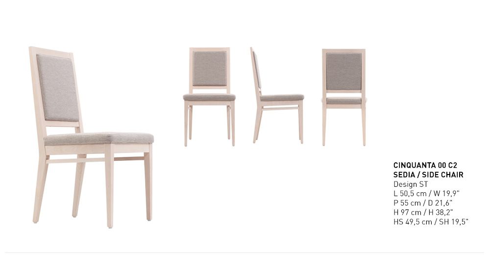 Chairs for hospitalities & contracts - Cinquanta - PIANI BY RIGISED