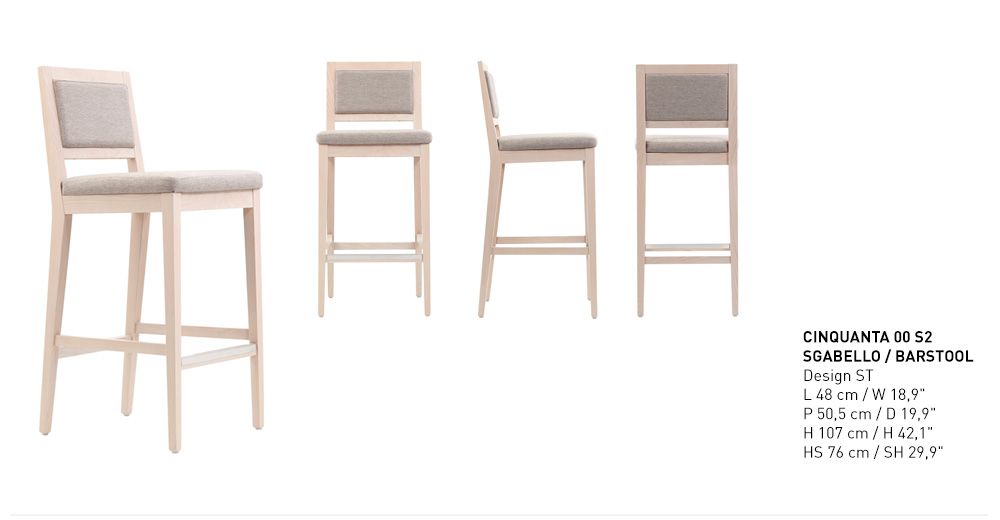 Chairs for hospitalities & contracts - Cinquanta - PIANI BY RIGISED