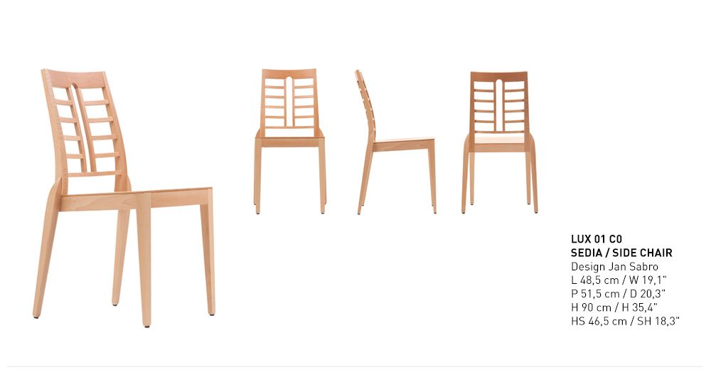 Chairs for hospitalities & contracts - Lux  - PIANI BY RIGISED