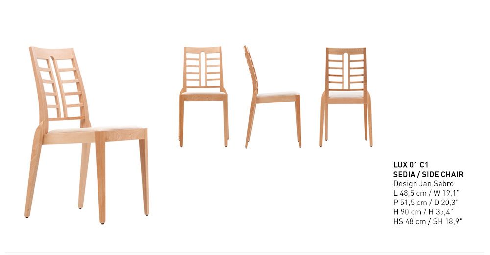 Chairs for hospitalities & contracts - Lux  - PIANI BY RIGISED
