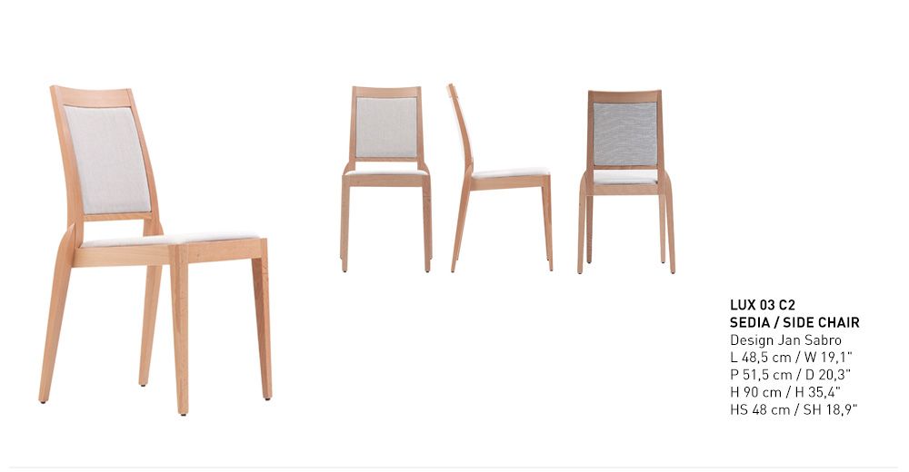 Chairs for hospitalities & contracts - Lux  - PIANI BY RIGISED