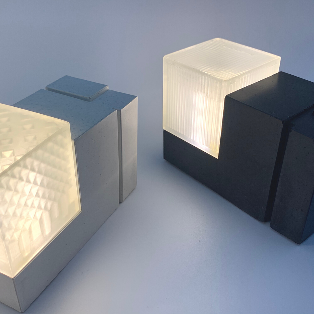 Table lamps - Jonie - Concrete Lamp - BLACKBETON