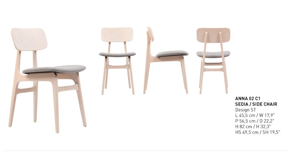 Chairs for hospitalities & contracts - Anna 02 - PIANI BY RIGISED