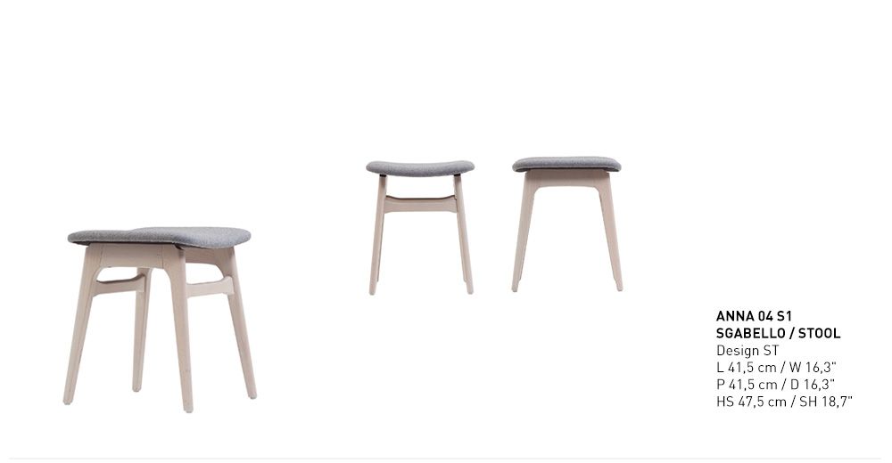 Chairs for hospitalities & contracts - Anna 40 & 50 chairs and stools - PIANI BY RIGISED
