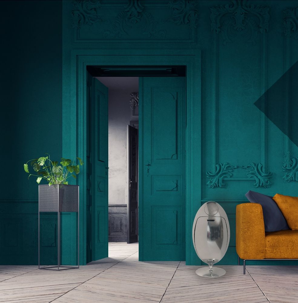 Chambres d'hôtels - Ovetto poubelle Metal Collection - SOLDIDESIGN