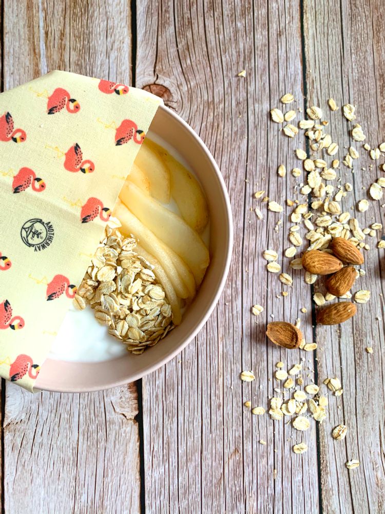 Plats et saladiers - Bee Wrap Tropical - Emballage alimentaire à base de cire d'abeille - ANOTHERWAY