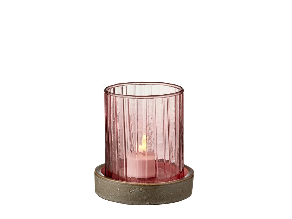 Vases - BITZ Hurricane avec bougie LED 11 cm - BITZ