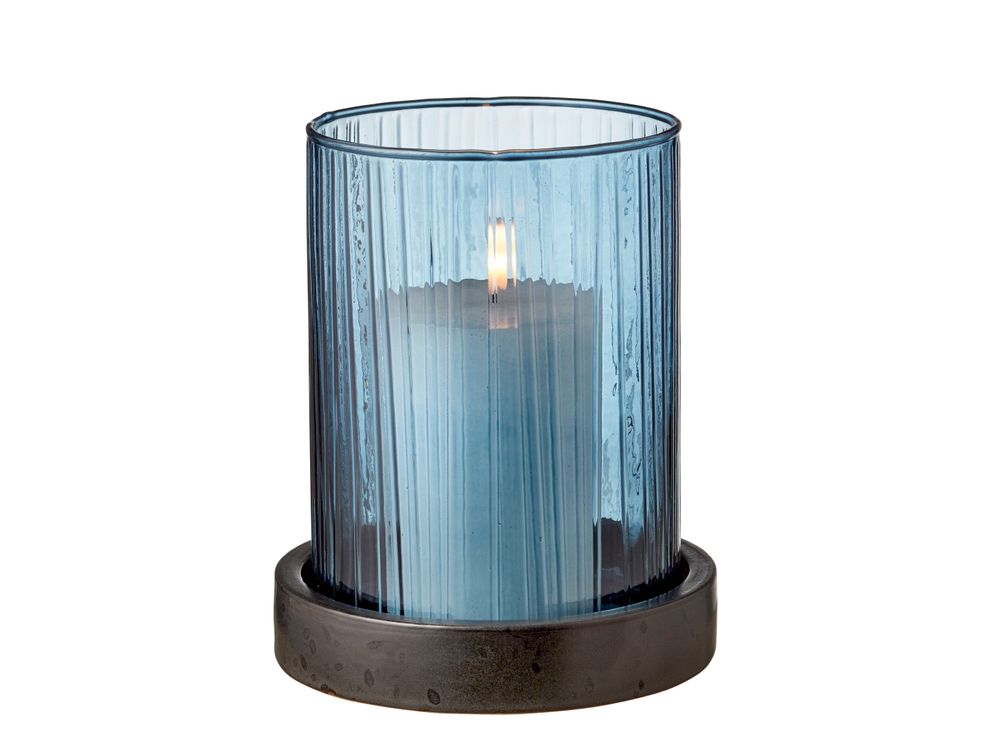 Vases - BITZ Hurricane w. LED candle 17 cm - BITZ
