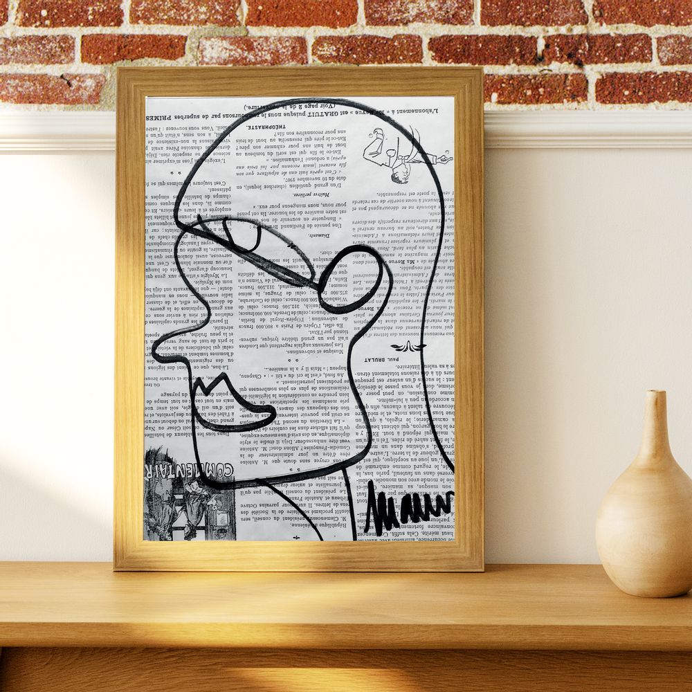Tableaux - Dessins sur papiers anciens Œuvres originales Line Art - Plusieurs modèles disponibles - L'ATELIER D'ANGES HEUREUX