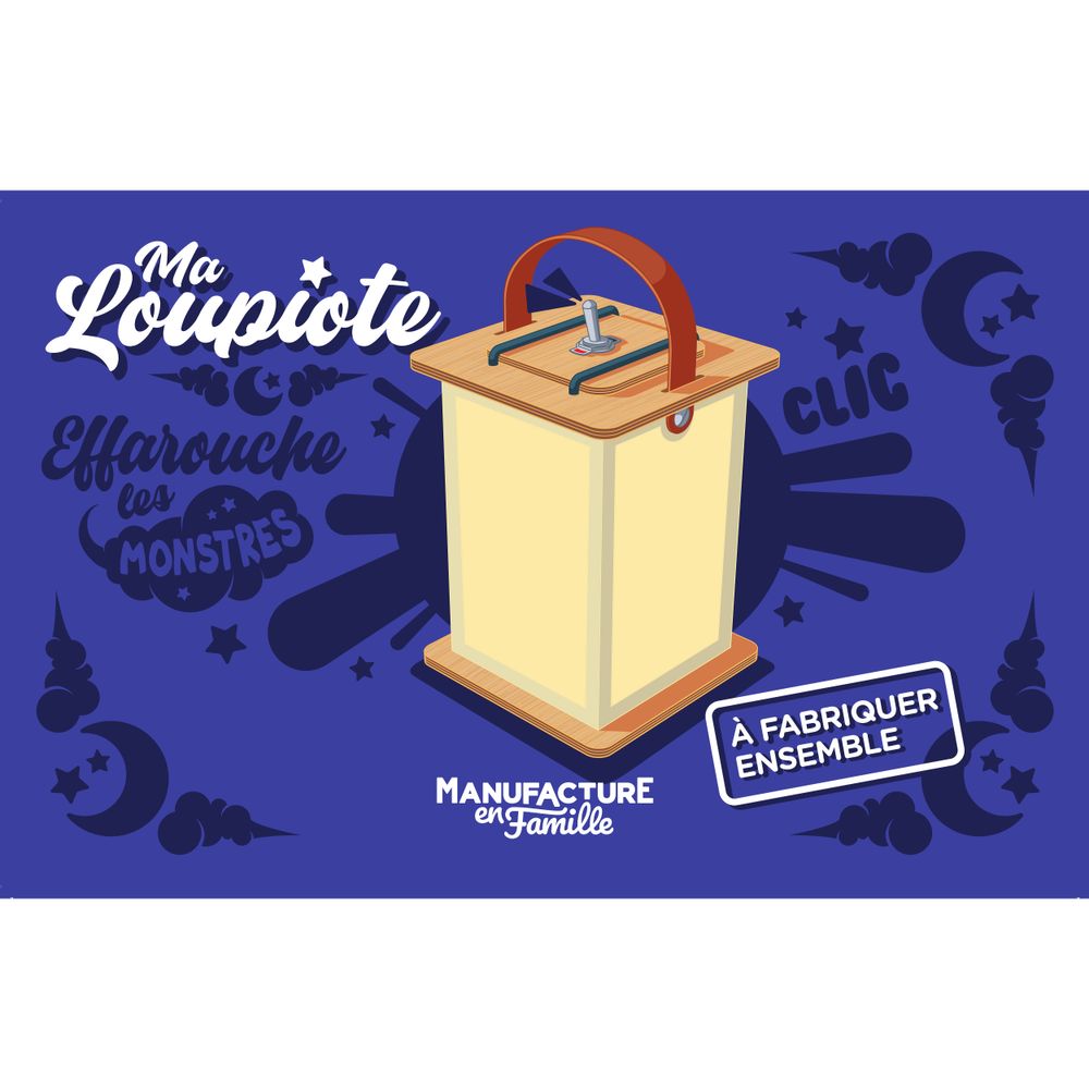 Children's arts and crafts - Ma Loupiote, wood and leather, to build together - MANUFACTURE EN FAMILLE