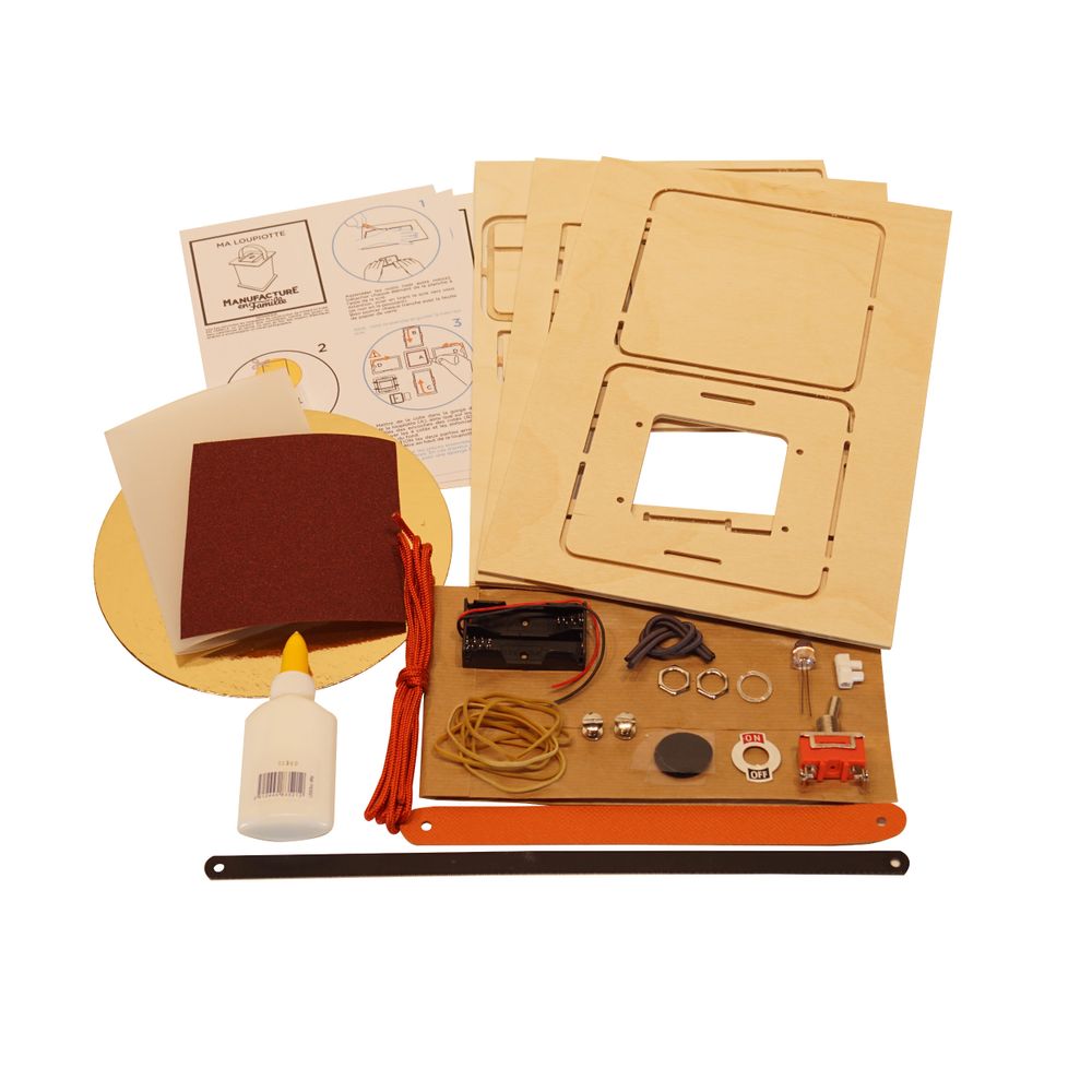 Children's arts and crafts - Ma Loupiote, wood and leather, to build together - MANUFACTURE EN FAMILLE