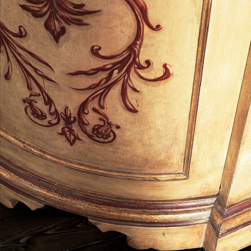Armoires - Armoire d'angle laquée et peinte à la main - INTERIORS ITALIA