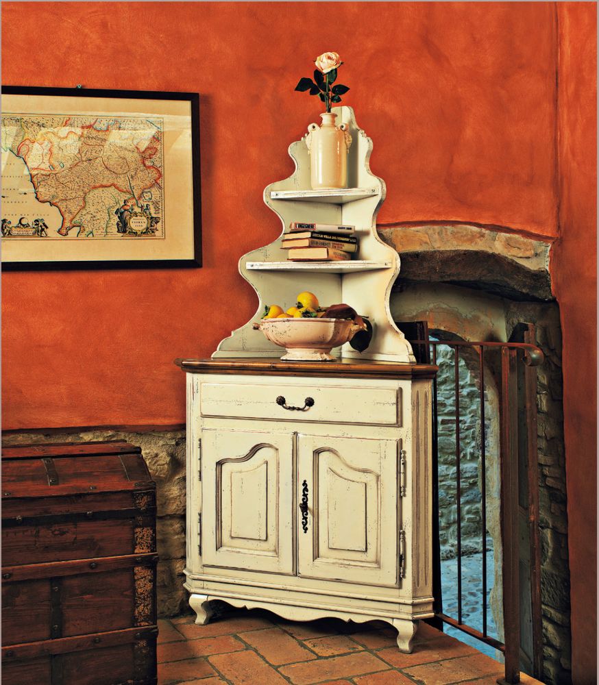 Armoires - Armoire d'angle laquée et peinte à la main - INTERIORS ITALIA