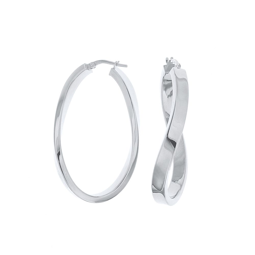 Jewelry - Twist Hoop Earrings - LINEA ITALIA SRL