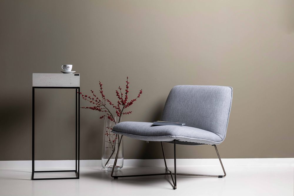 Night tables - ANGULUS COLUMNA Concrete and Steel Decorative Pedestal / Side Table / Stand - CO33 EXKLUSIVE BETONMÖBEL