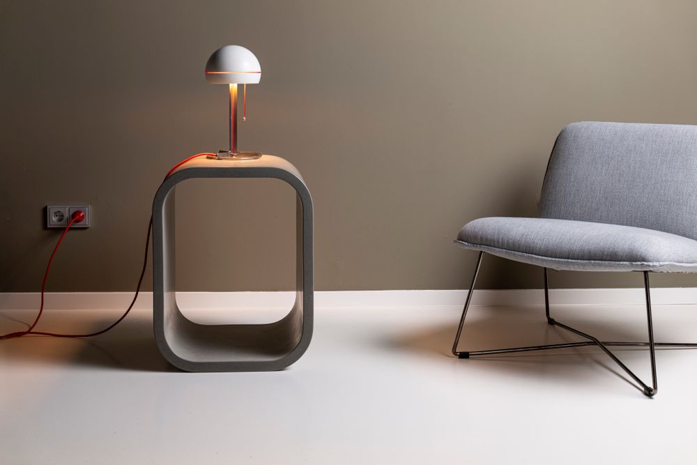 Stools for hospitalities & contracts - OPUS SOLO 1-Seater Concrete Bench / Sideboard / Table / Stool for indoor and outdoor use - CO33 EXKLUSIVE BETONMÖBEL