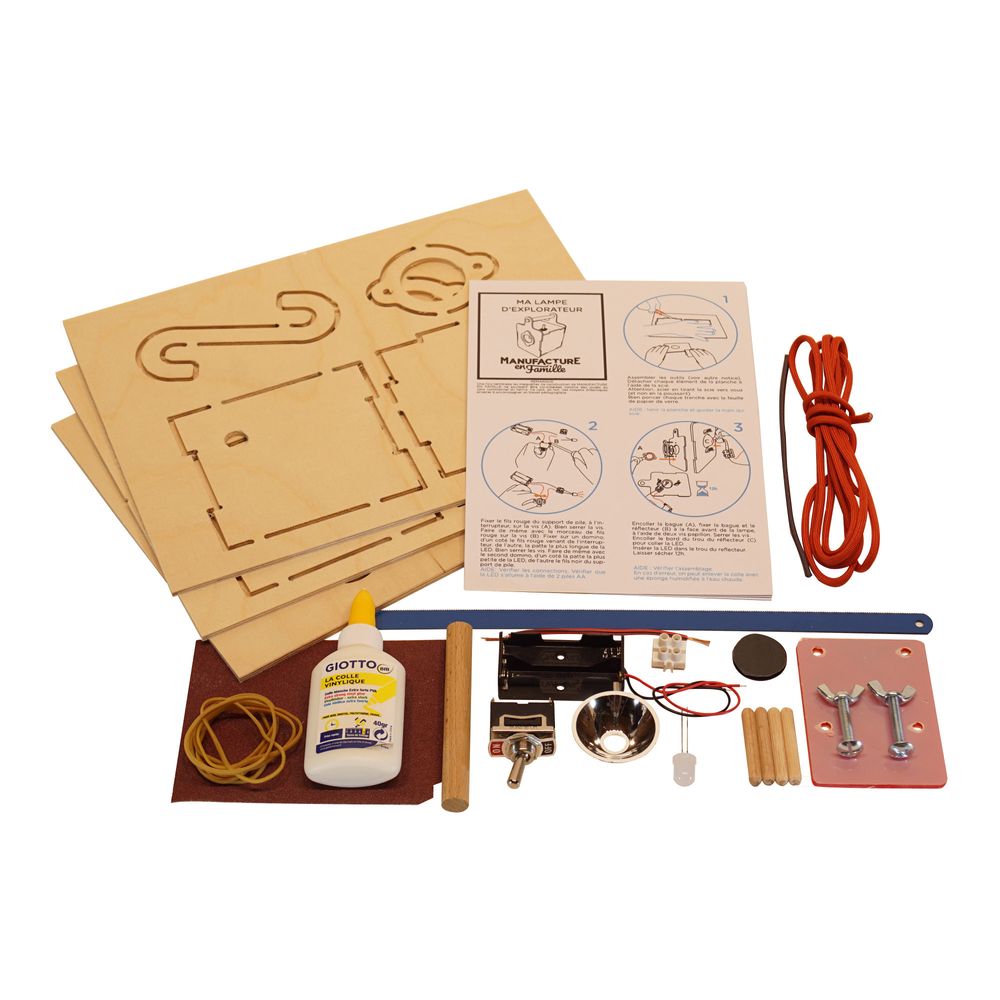 Loisirs créatifs pour enfant - La Voiture d'Ettore - voiture à élastique à fabriquer - en bois - MANUFACTURE EN FAMILLE