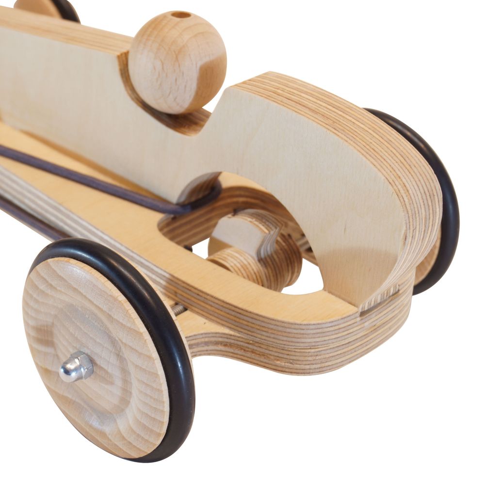 Loisirs créatifs pour enfant - La Voiture d'Ettore - voiture à élastique à fabriquer - en bois - MANUFACTURE EN FAMILLE