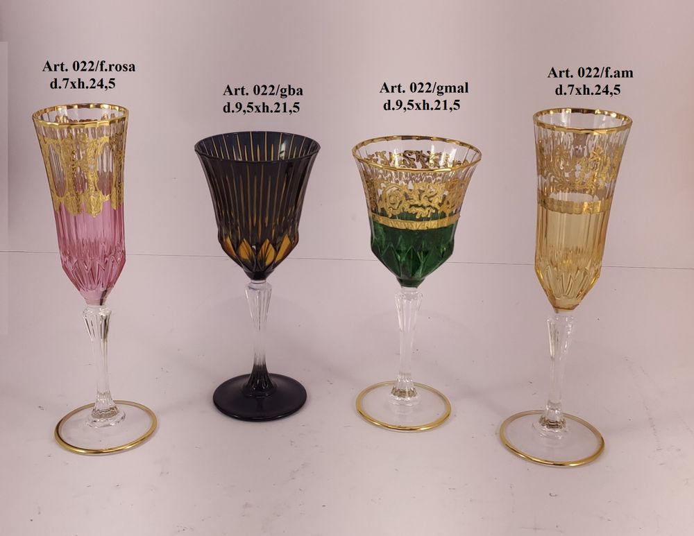 Glass - luxury glasses in plated bronze and crystal - OLYMPUS BRASS