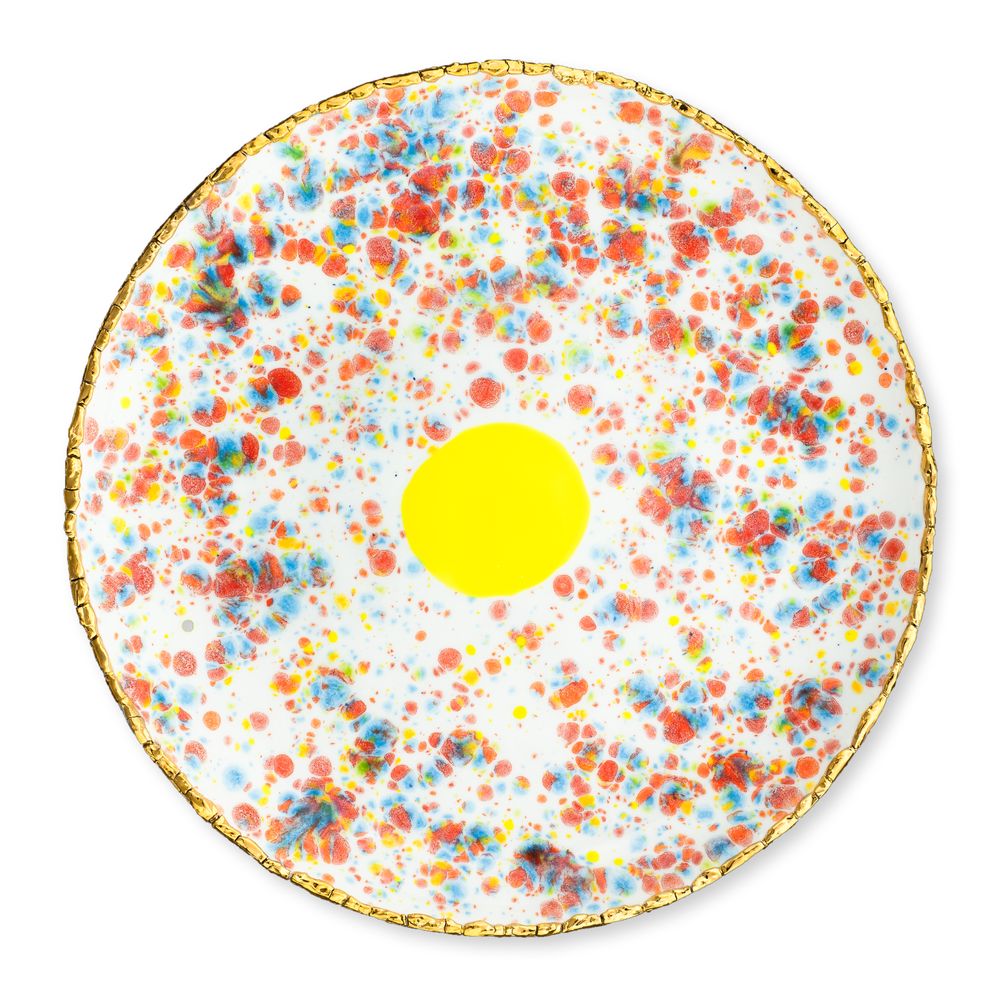 Assiettes au quotidien - Confettis Coupé Platter - CORALLA MAIURI