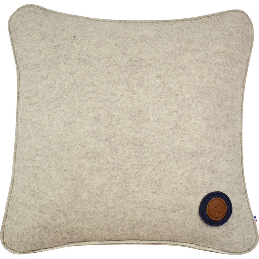 Coussins - Coussin peau de vache et feutre de laine ou cuir - L'ATELIER DES TANNERIES