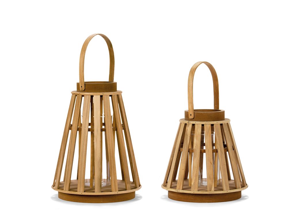 Objets de décoration - LANTERNE MDF 26,5X26,5X32 AX21517 - ANDREA HOUSE