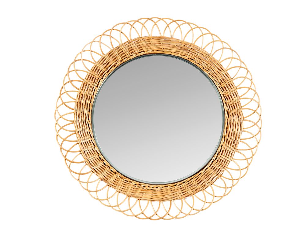 Miroirs - MIROIR OSIER Ø68X5,5 AX21534 - ANDREA HOUSE