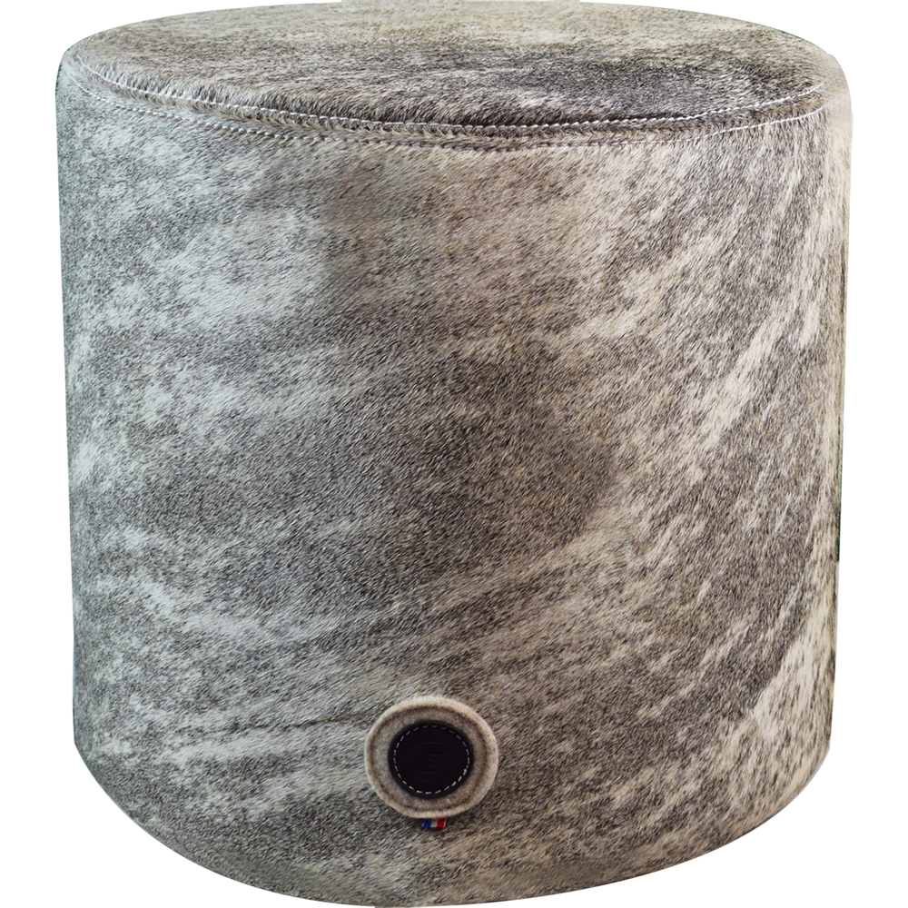 Decorative objects - Square or round cowhide or leather pouffes - L'ATELIER DES TANNERIES