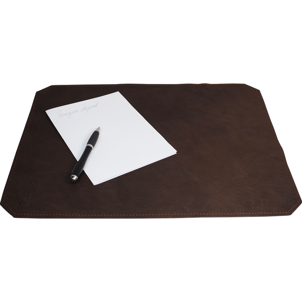 Office sets - Leather and wool felt desk pads - L'ATELIER DES TANNERIES