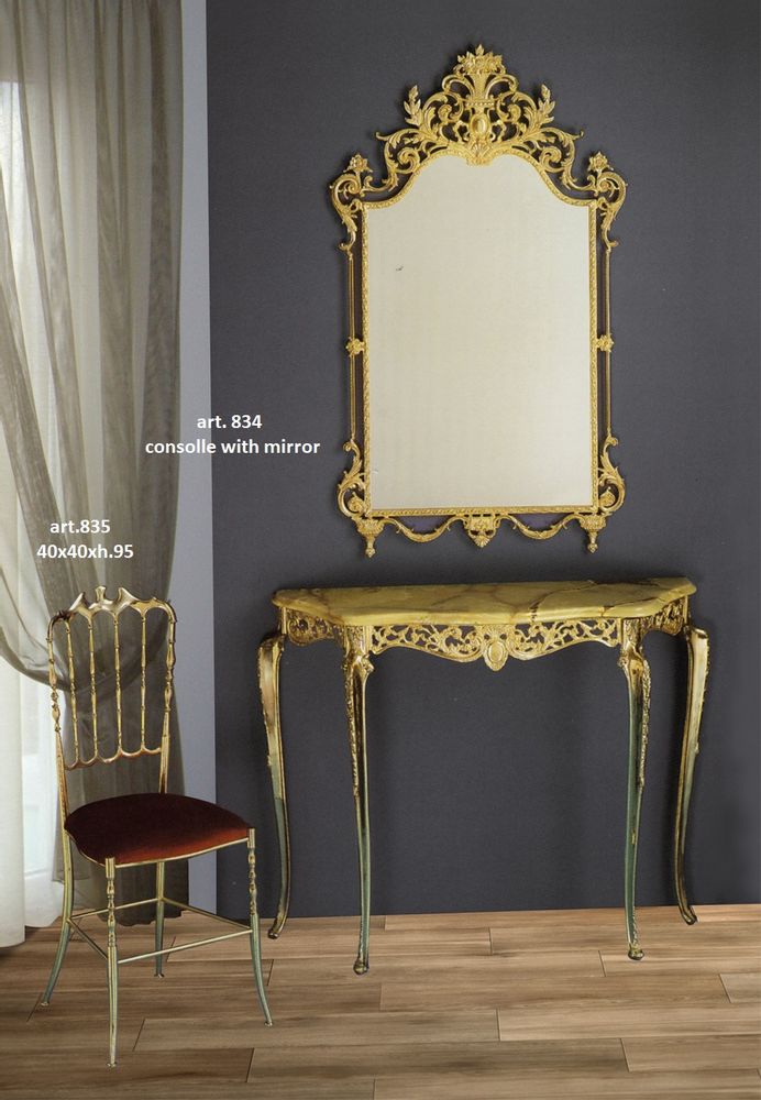 Mirrors - MIRRORS with framed in bronze-plated - OLYMPUS BRASS