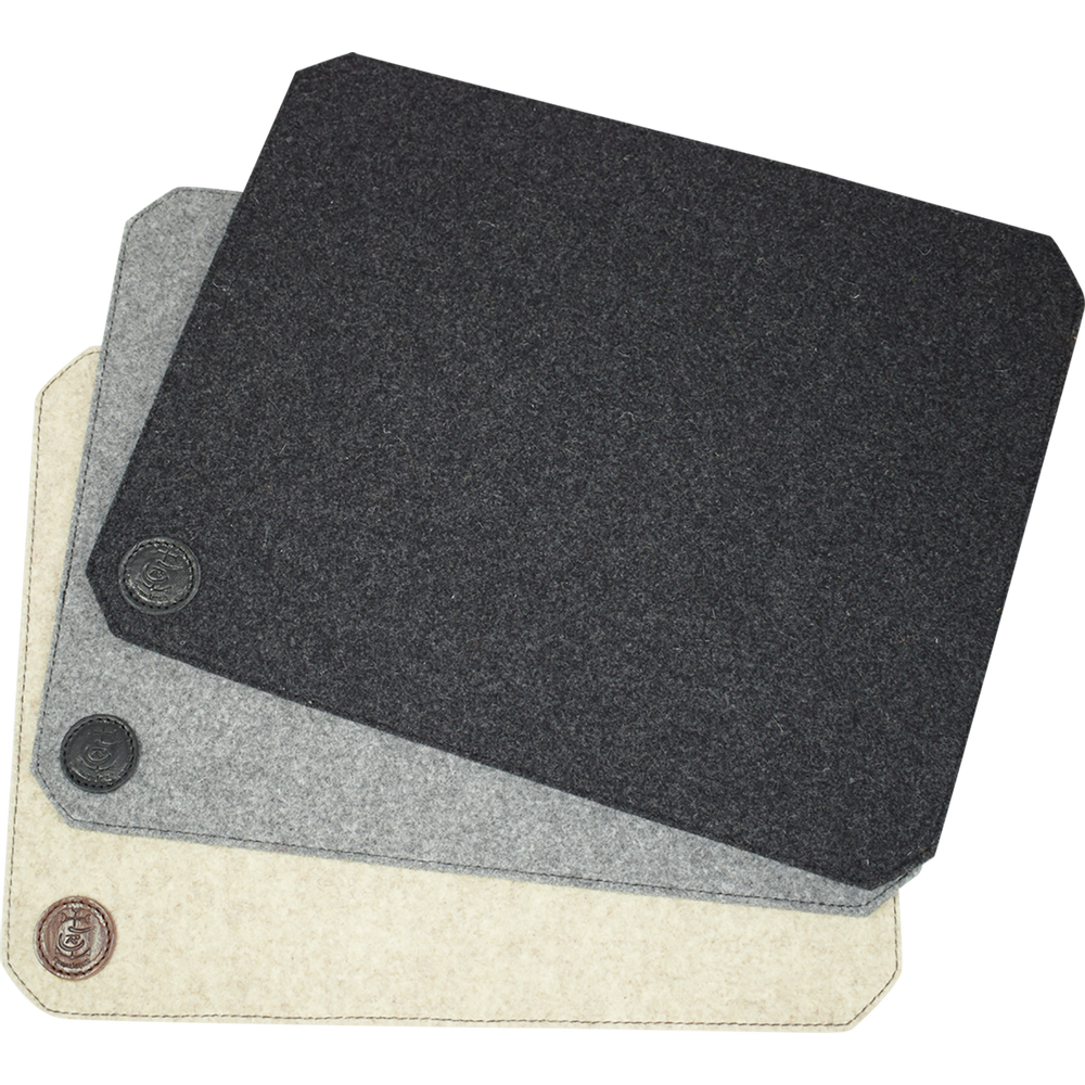 Formal plates - Cowhide and wool felt placemats - L'ATELIER DES TANNERIES