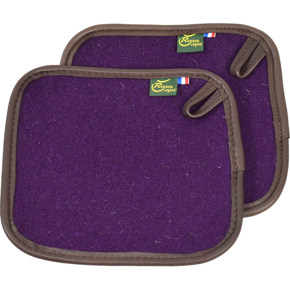 Potholders - Square wool felt potholders - L'ATELIER DES TANNERIES