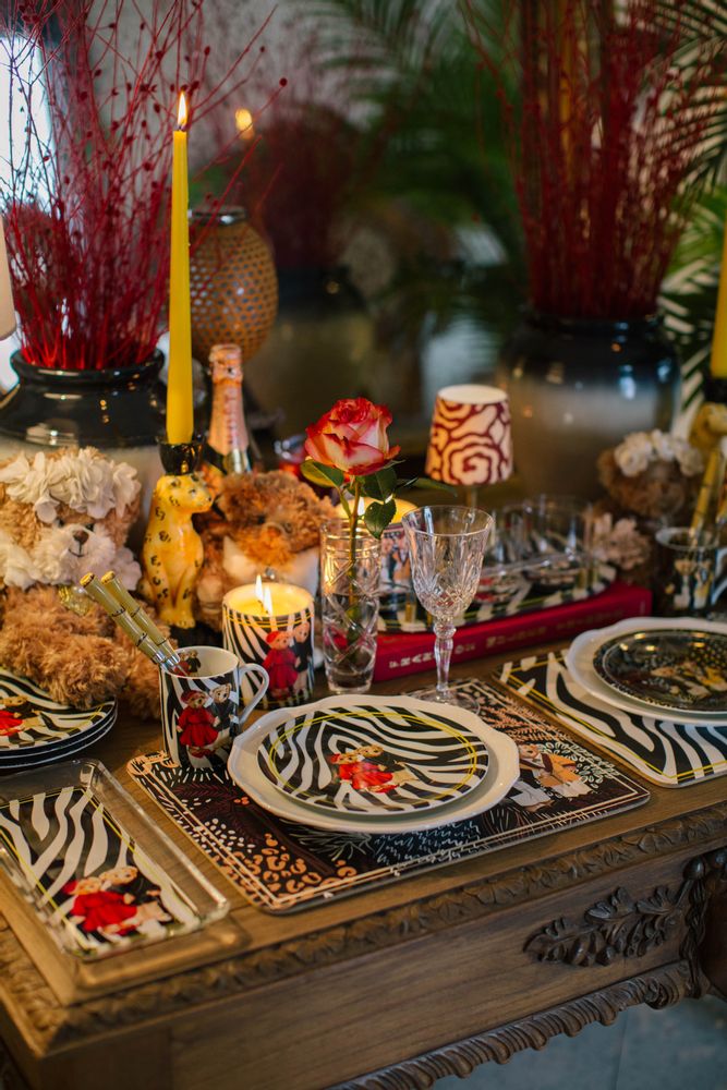 Candles - Vitelli Zebra Teddy Bear Marble Candle - VITELLI DESIGN STUDIO
