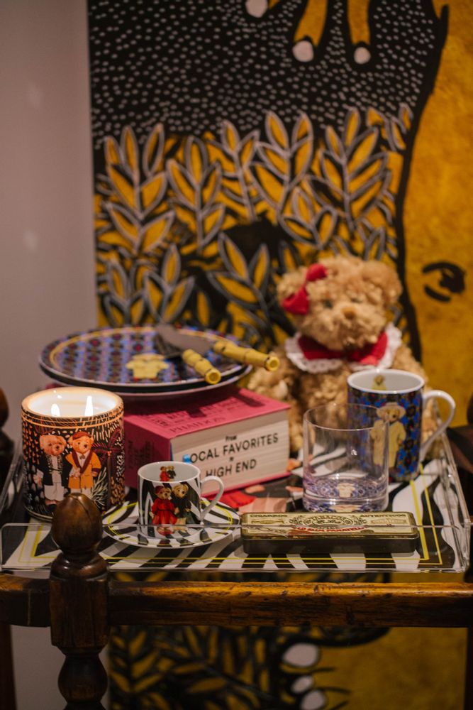 Candles - Vitelli Zebra Teddy Bear Marble Candle - VITELLI DESIGN STUDIO