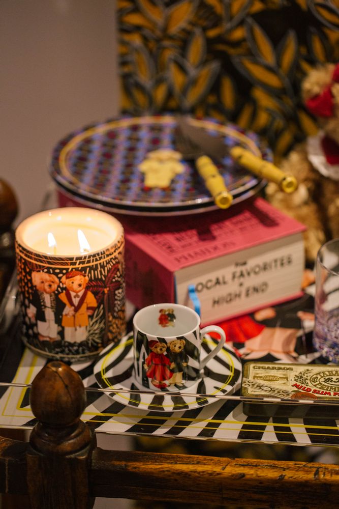 Candles - Vitelli Zebra Teddy Bear Marble Candle - VITELLI DESIGN STUDIO