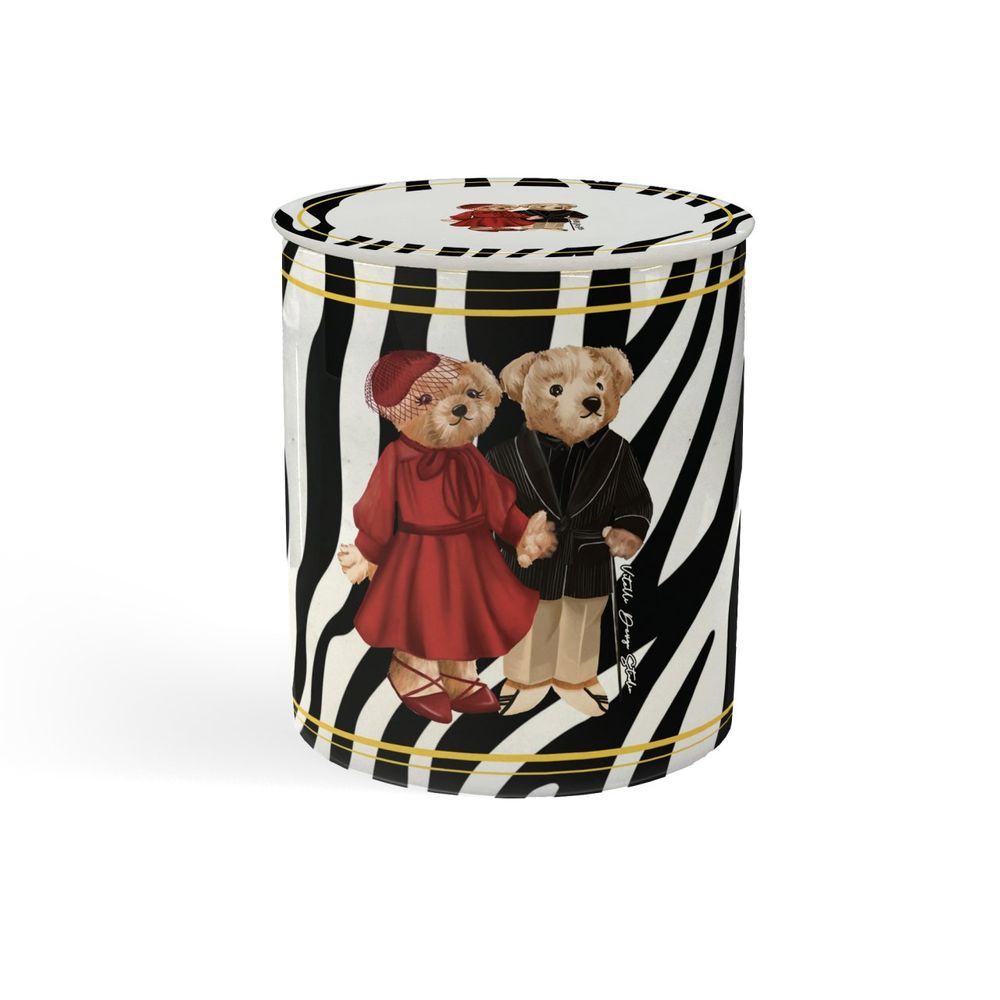 Candles - Vitelli Zebra Teddy Bear Marble Candle - VITELLI DESIGN STUDIO