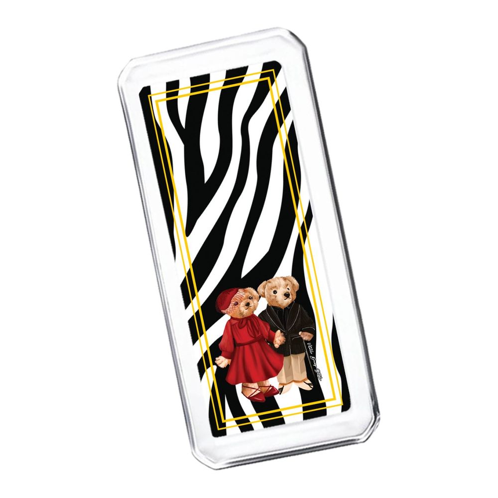 Platter and bowls - Vitelli Zebra Teddy Bear Patterned Glass Plate - VITELLI DESIGN STUDIO