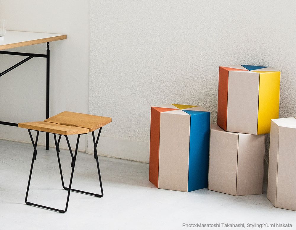 Children's tables and chairs - Riki Stool - Papermade, Lightweight, Assembly stool - METROCS