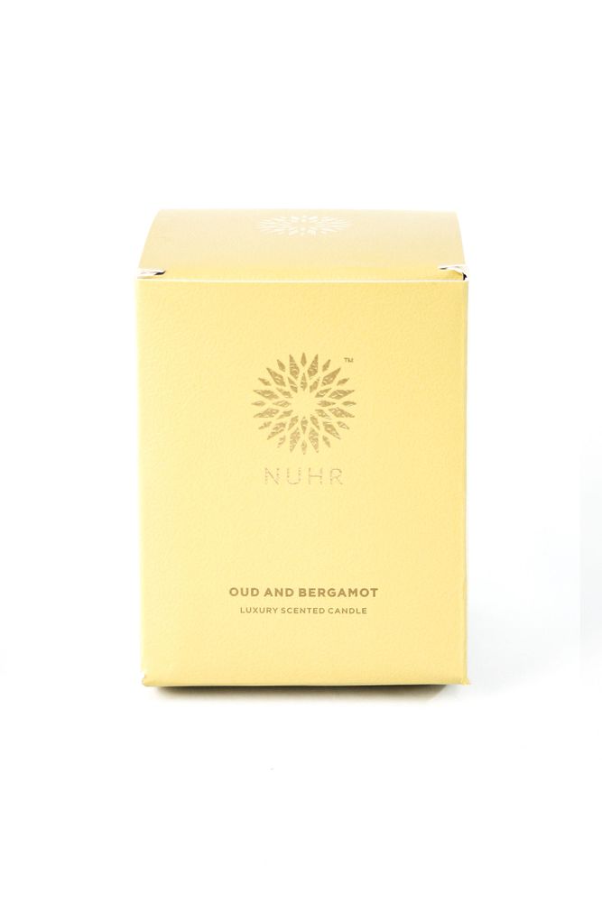 Cadeaux - Oud & Bergamot Luxury Scented Candle - NUHR