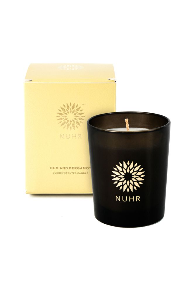 Cadeaux - Oud & Bergamot Luxury Scented Candle - NUHR