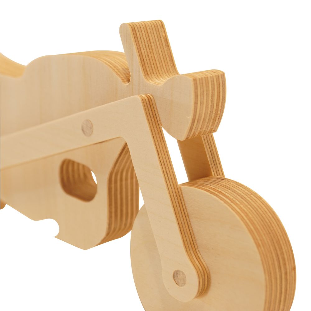 Loisirs créatifs pour enfant - Ma Jolie Bécane, moto en bois avec lanceur à élastique, à fabriquer ensemble - MANUFACTURE EN FAMILLE
