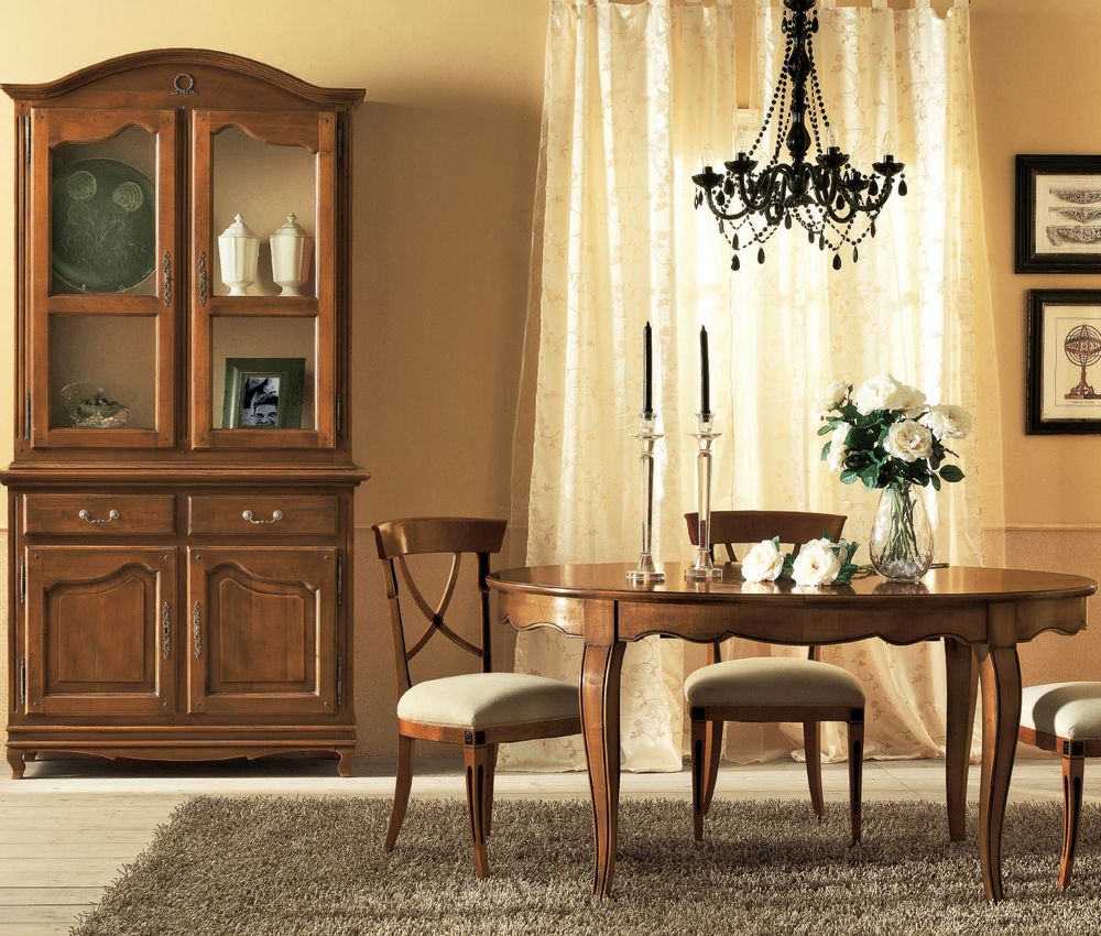 Tables Salle à Manger - Tables de salle à manger provinciales françaises avec plateau extensible ou fixe - INTERIORS ITALIA