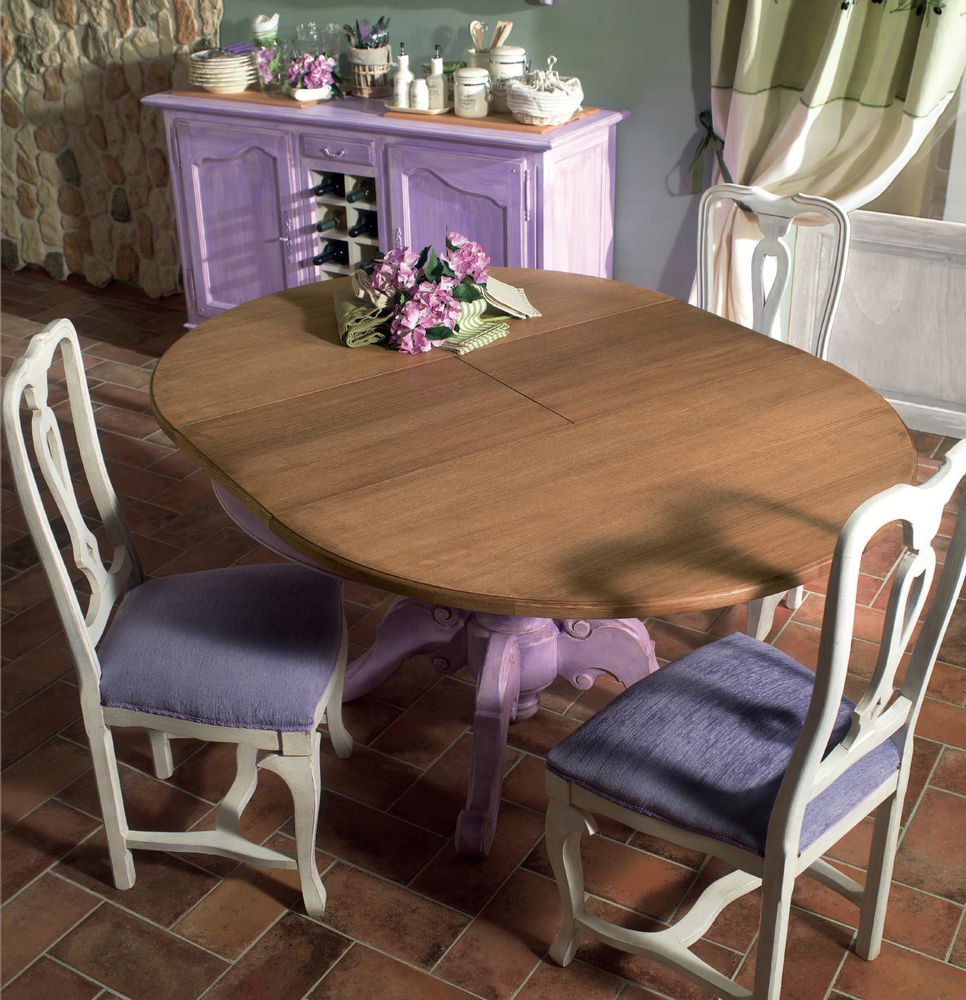 Tables Salle à Manger - Tables de salle à manger provinciales françaises avec plateau extensible ou fixe - INTERIORS ITALIA