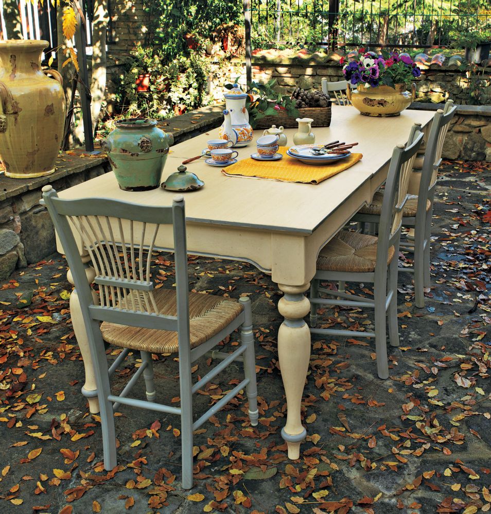 Tables Salle à Manger - Tables de salle à manger provinciales françaises avec plateau extensible ou fixe - INTERIORS ITALIA
