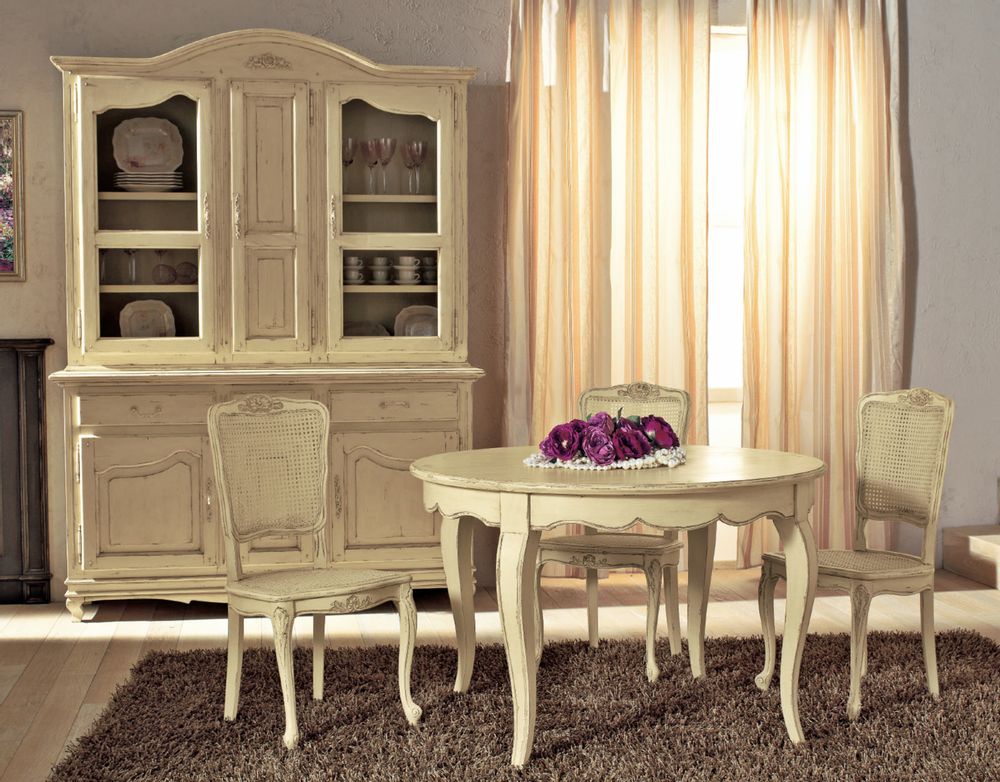 Tables Salle à Manger - Tables de salle à manger provinciales françaises avec plateau extensible ou fixe - INTERIORS ITALIA